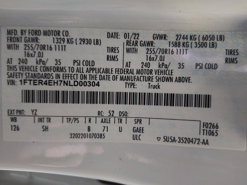 Used 2022 Ford Ranger XL RWD image 33