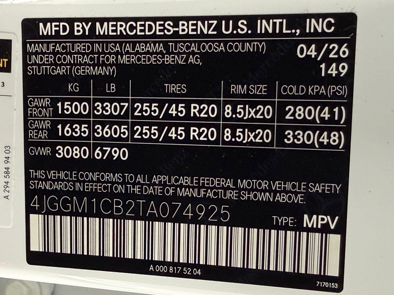 New 2026 Mercedes-Benz EQE 320 4MATIC SUV image 19