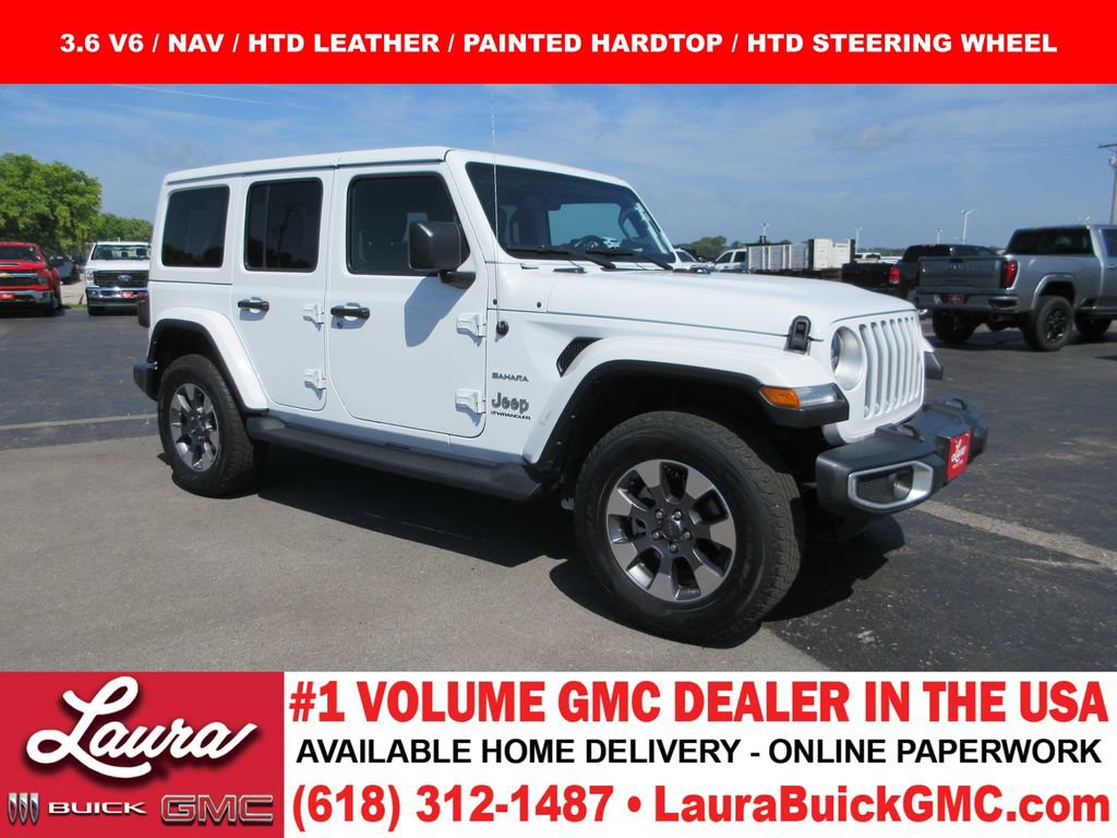 Used 2023 Jeep Wrangler Unlimited Sahara w/ LED Lighting Group AWD/4WD image 1