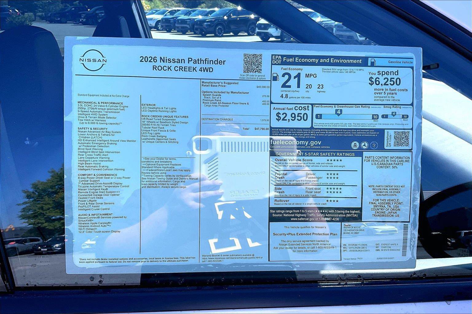 New 2026 Nissan Pathfinder Rock Creek AWD/4WD image 13