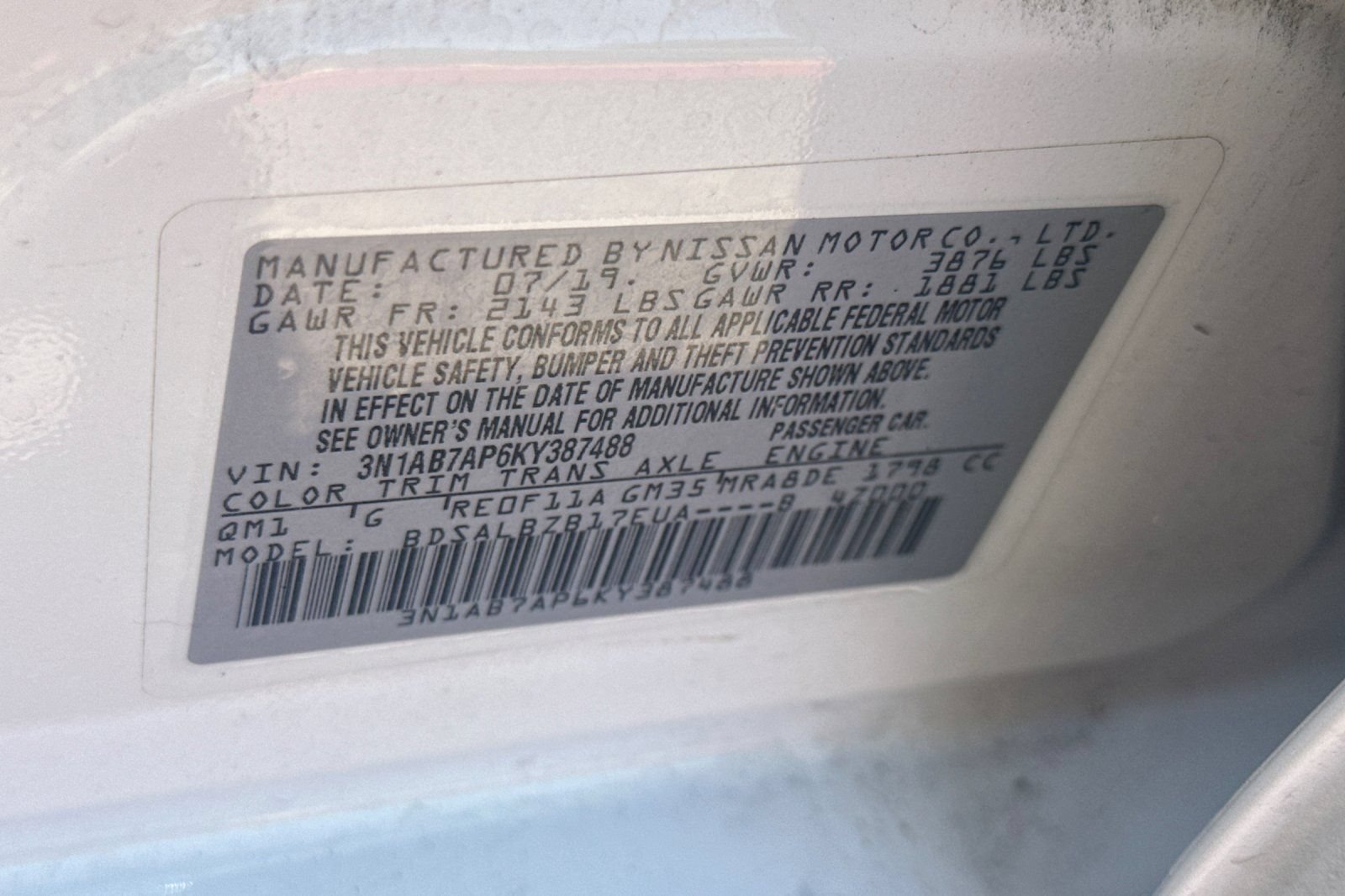 Used 2019 Nissan Sentra S FWD image 52