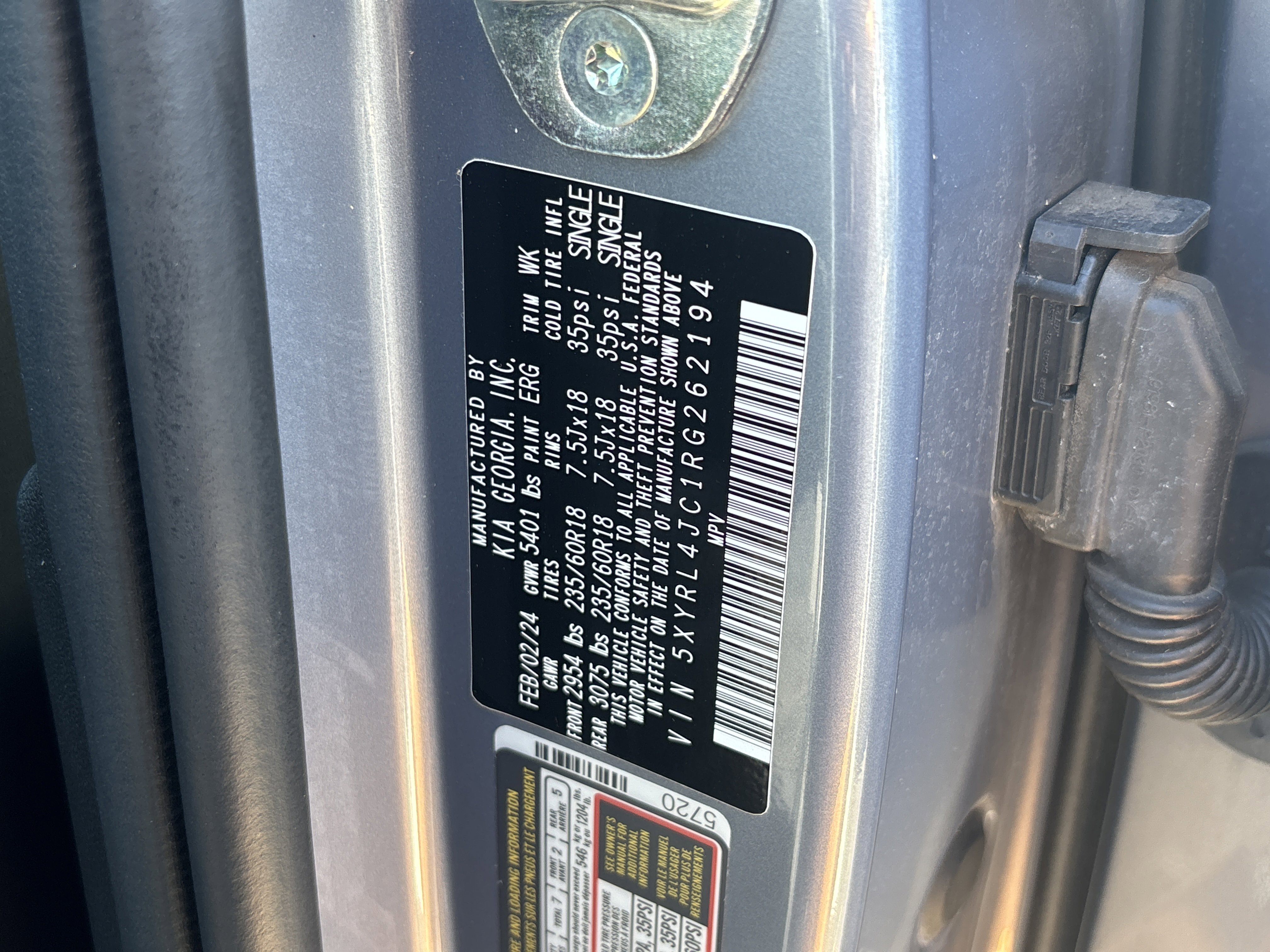 Certified 2024 Kia Sorento S FWD image 31