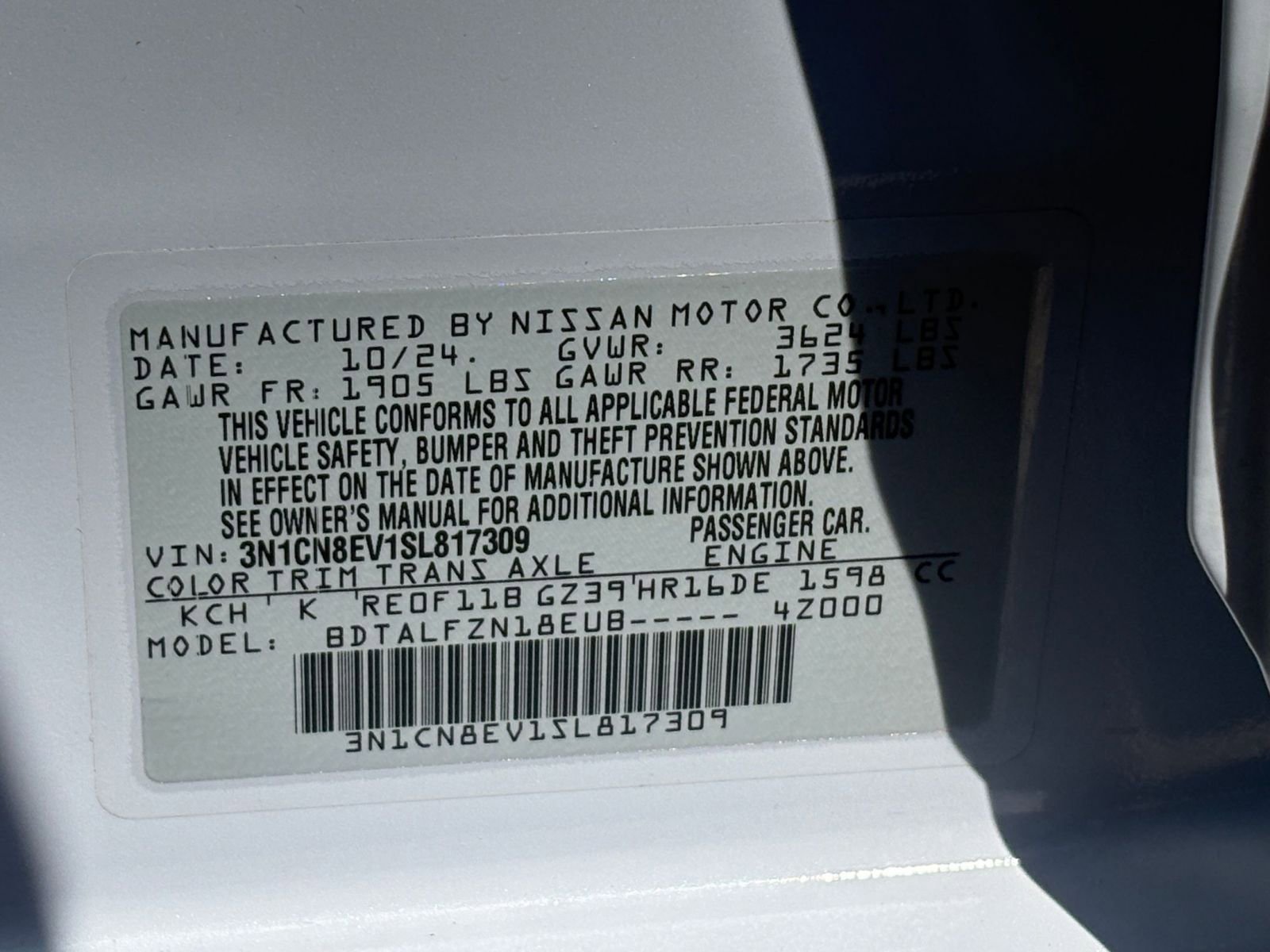 Used 2025 Nissan Versa SV FWD image 24