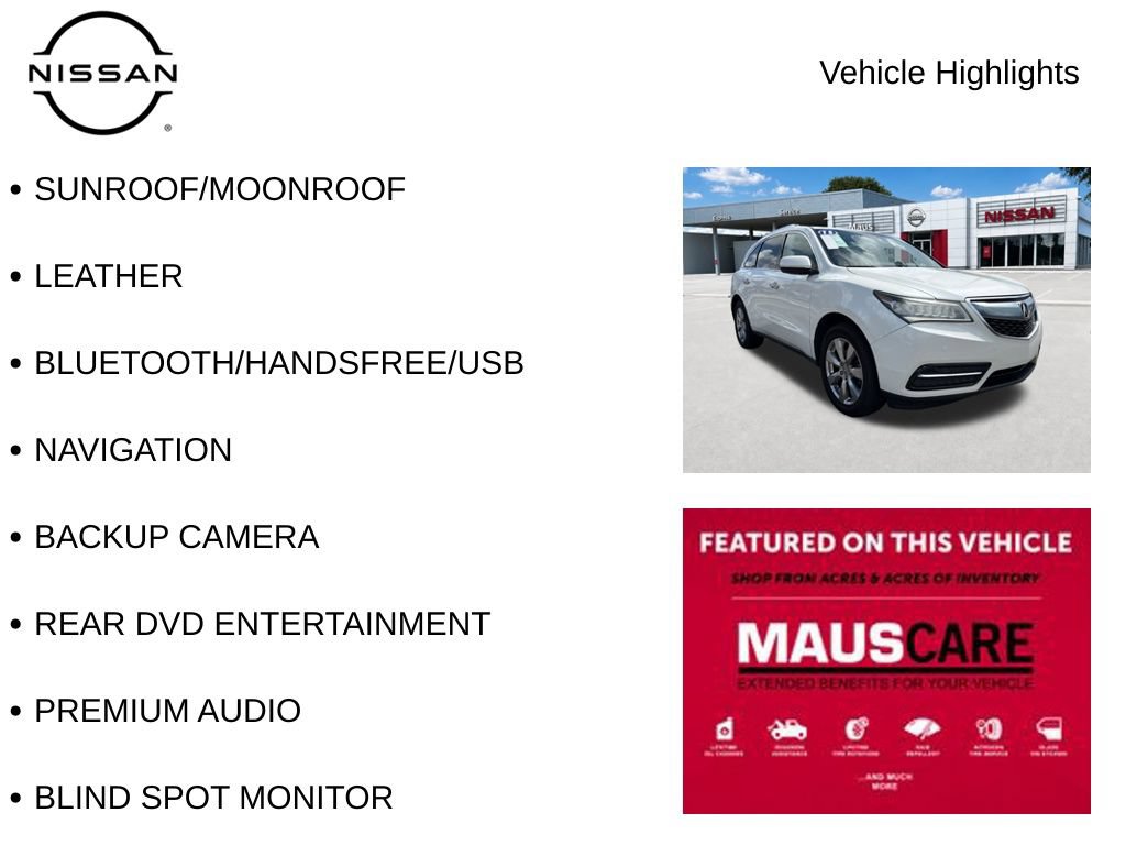 Used 2015 Acura MDX SH-AWD w/ Advance Package image 8