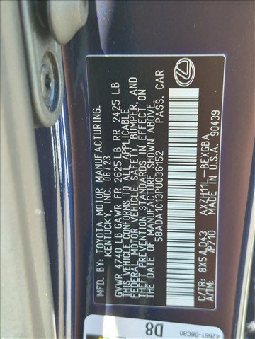 Used 2023 Lexus ES 300h w/ Premium Package FWD image 24