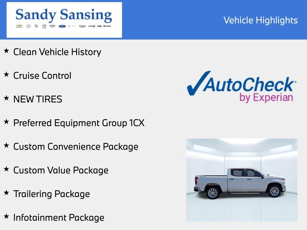 Used 2020 Chevrolet Silverado 1500 Custom w/ Custom Value Package AWD/4WD image 8