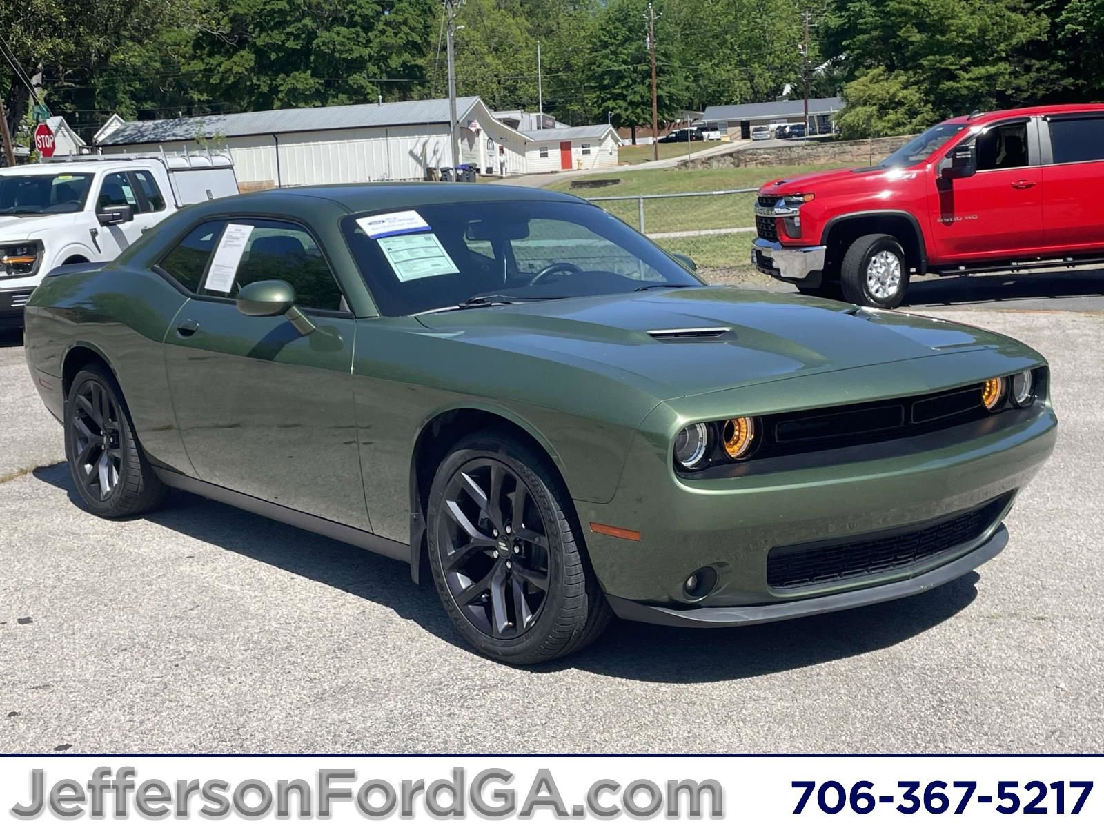 Used 2021 Dodge Challenger SXT w/ Blacktop Package RWD image 1