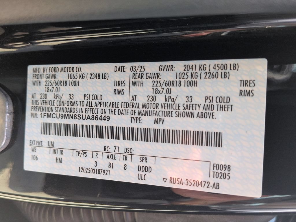 Used 2025 Ford Escape ST-Line AWD/4WD image 35