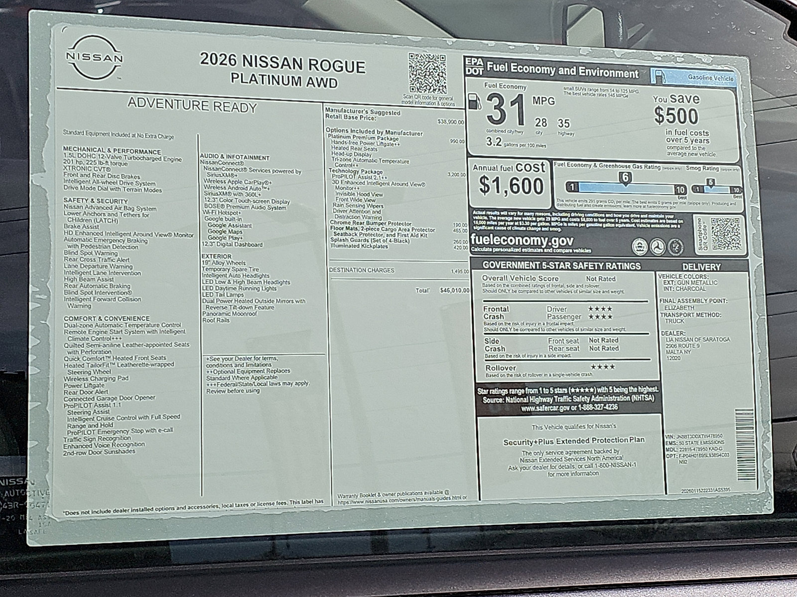 New 2026 Nissan Rogue Platinum image 20
