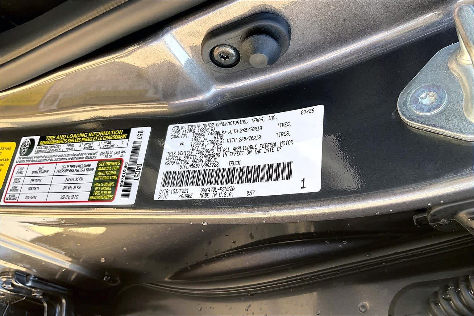 New 2026 Toyota Tundra SR5 RWD image 21