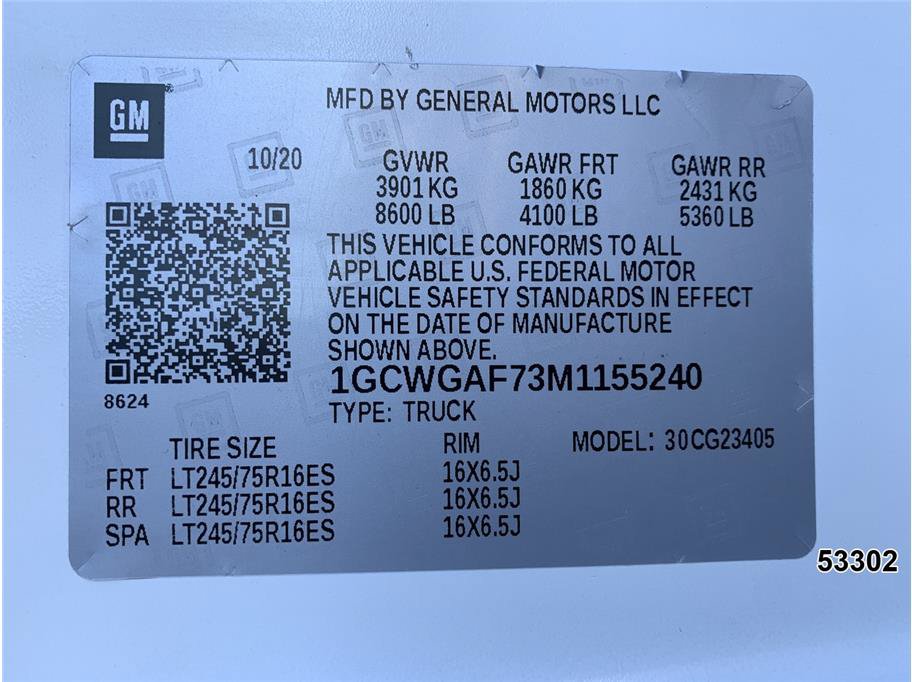 Used 2021 Chevrolet Express 2500 w/ Driver Convenience Package RWD image 19