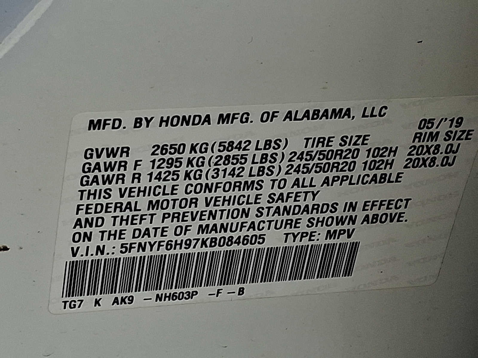 Used 2019 Honda Pilot Touring image 31