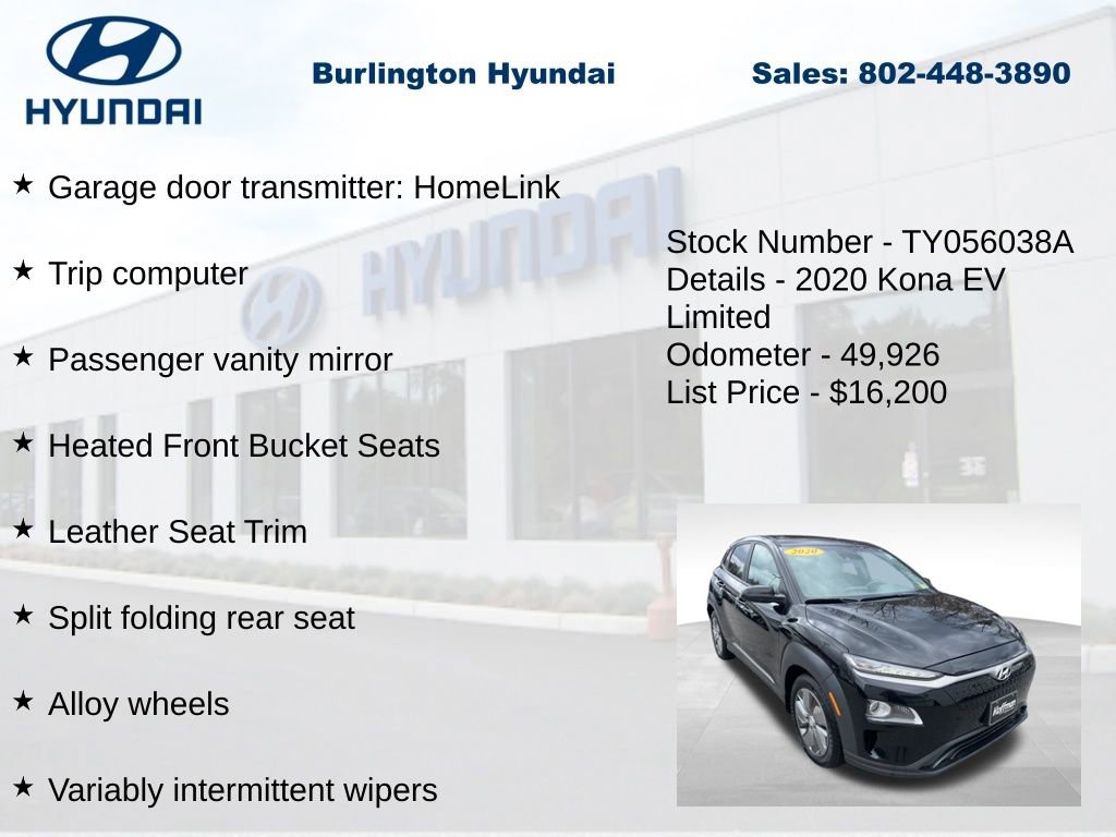 Used 2020 Hyundai Kona Limited image 28