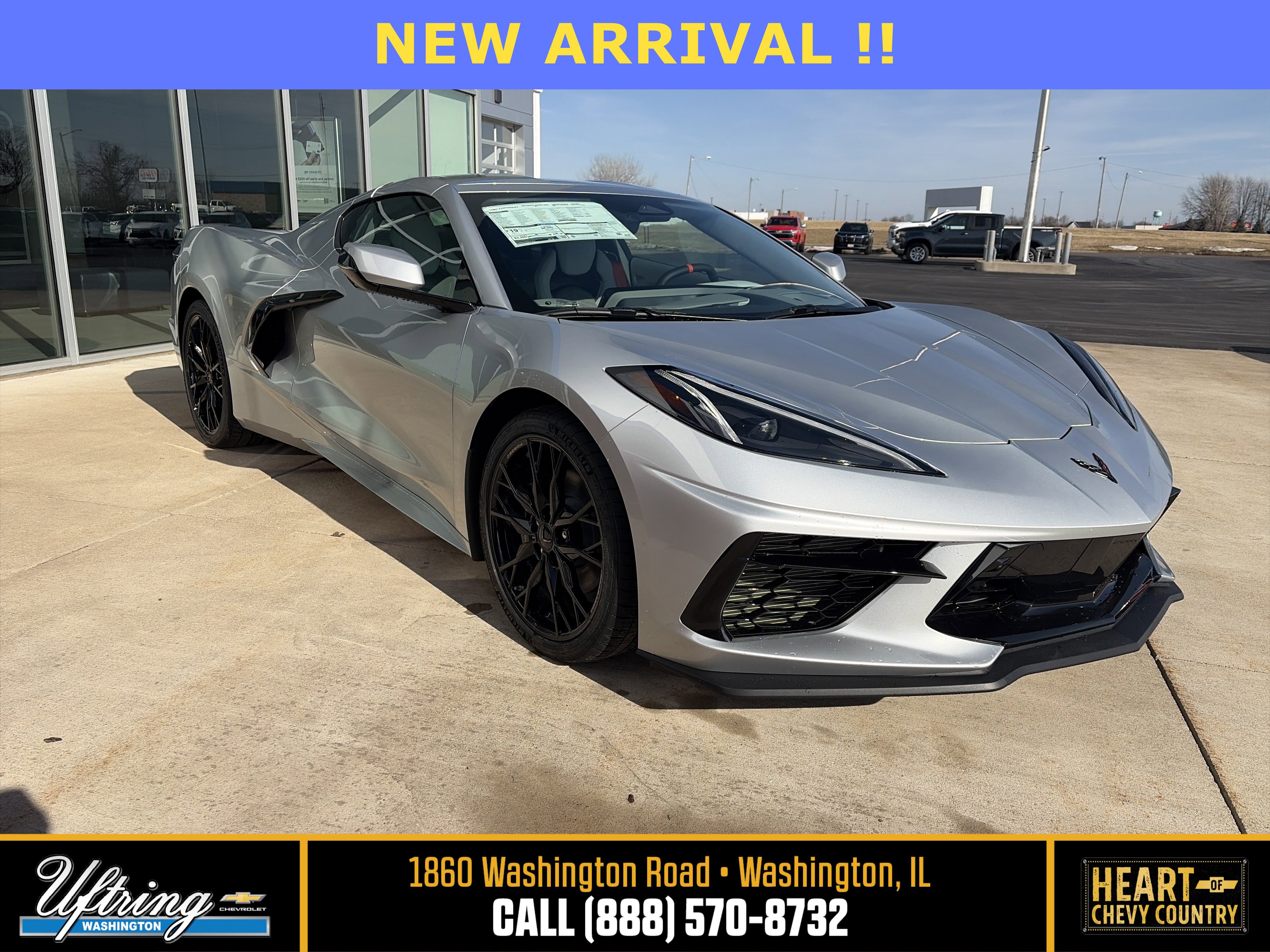 New 2026 Chevrolet Corvette Stingray Premium Cpe w/ Battery Protection Package image 1