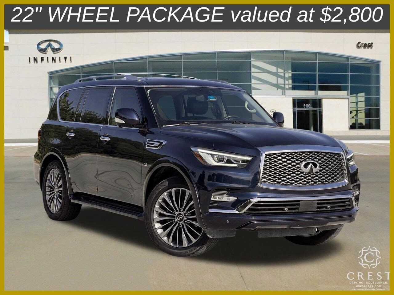 Used 2019 INFINITI QX80 Luxe w/ 22" Wheel Package RWD image 1