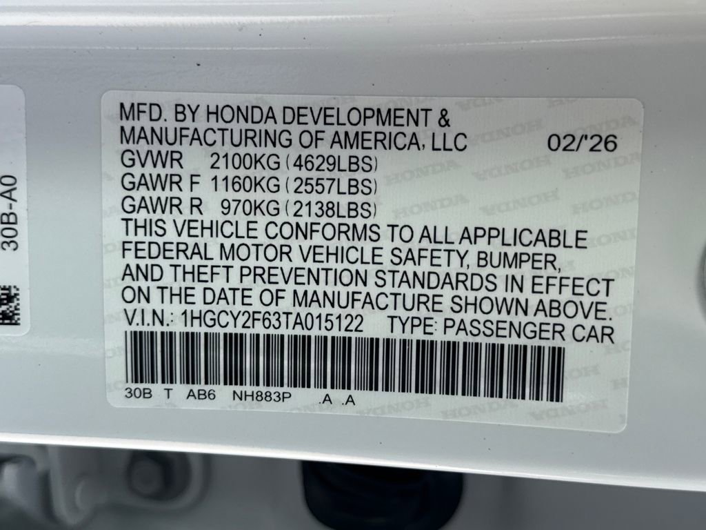 New 2026 Honda Accord EX-L image 28