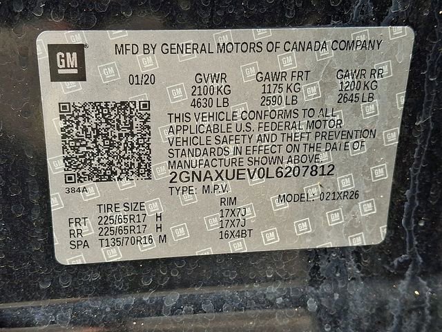 Used 2020 Chevrolet Equinox LT AWD/4WD image 26