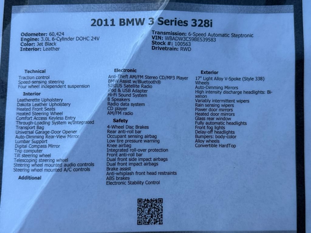 Used 2011 BMW 328i Convertible RWD image 49