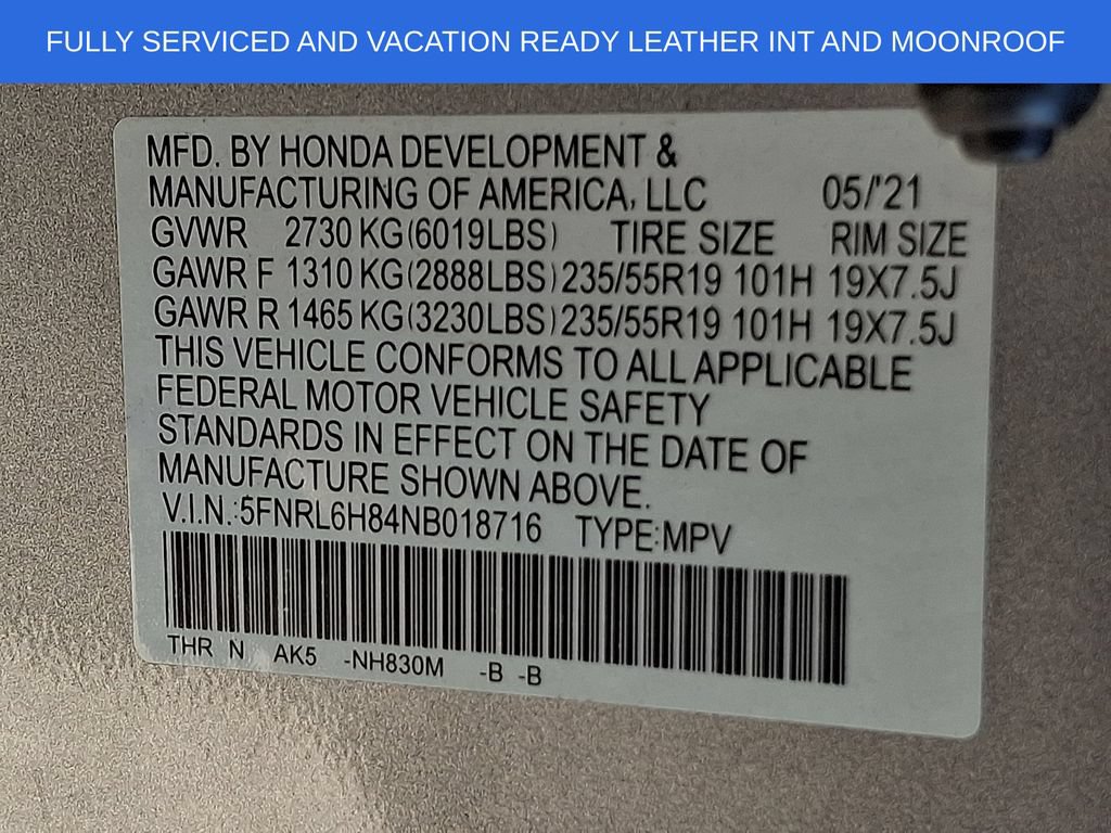 Used 2022 Honda Odyssey Touring image 27