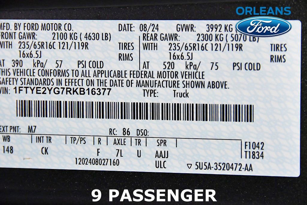 New 2024 Ford Transit 150 Low Roof AWD image 14