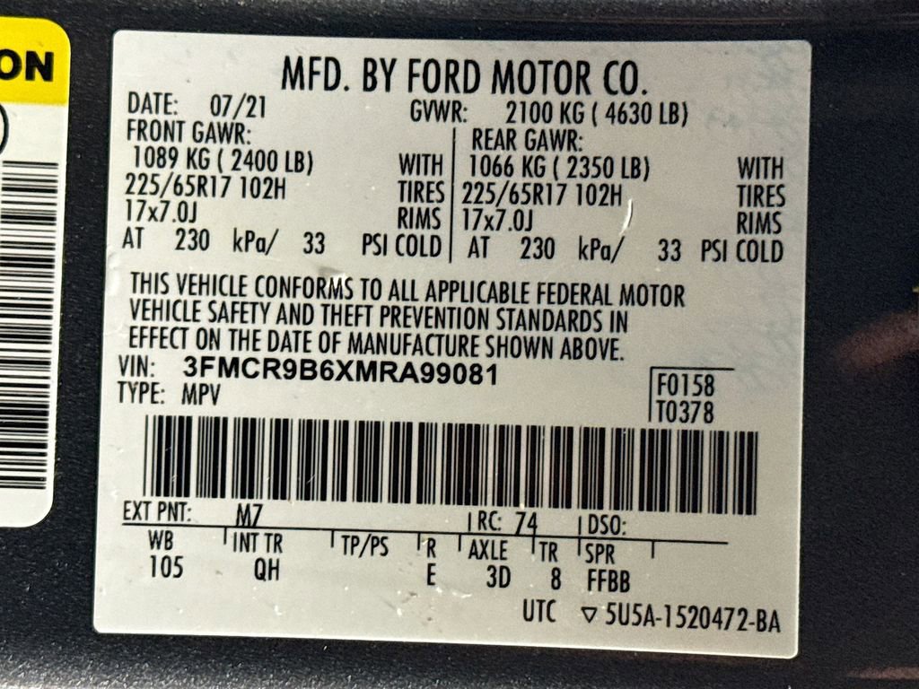 Used 2021 Ford Bronco Sport Big Bend image 26