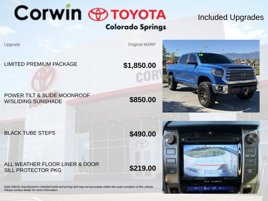 Used 2018 Toyota Tundra Limited w/ Limited Premium Package AWD/4WD image 4