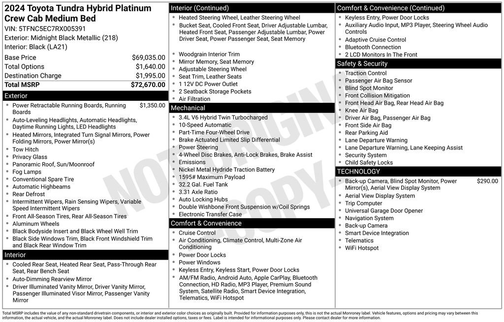 Used 2024 Toyota Tundra Platinum image 6
