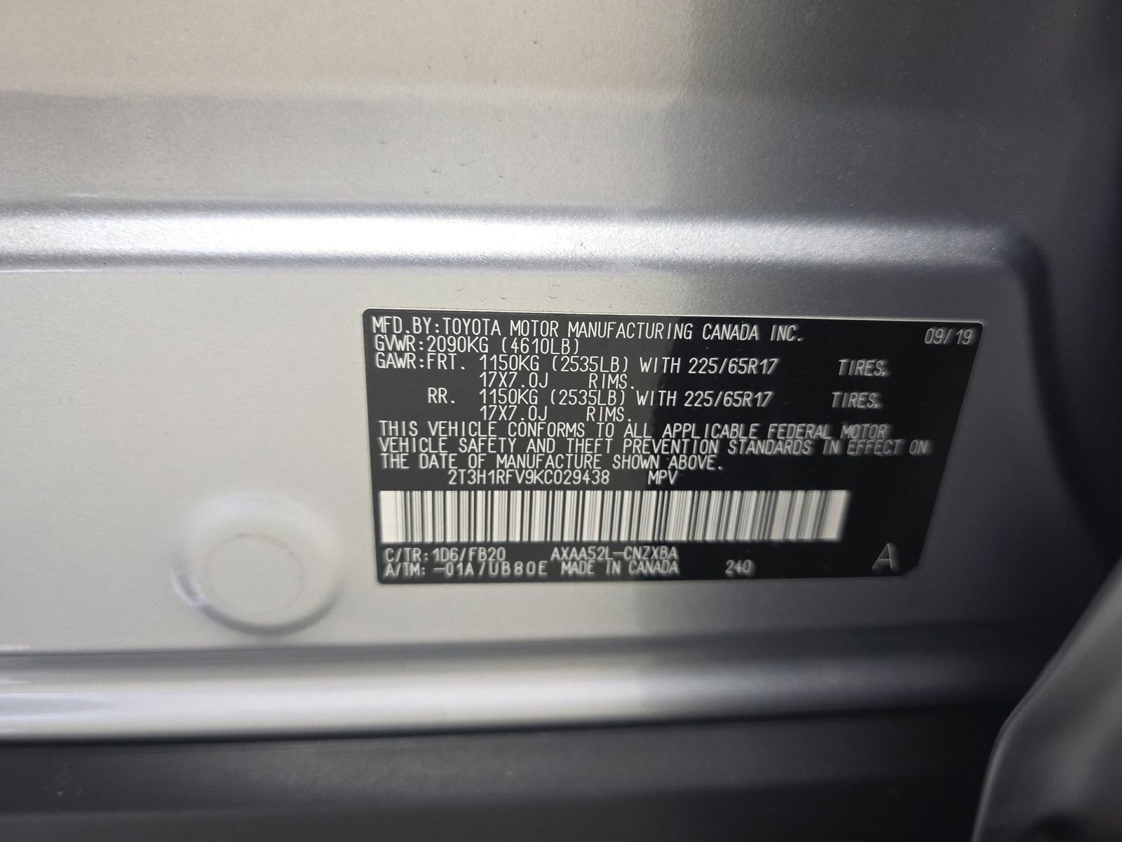Used 2019 Toyota RAV4 LE FWD image 15