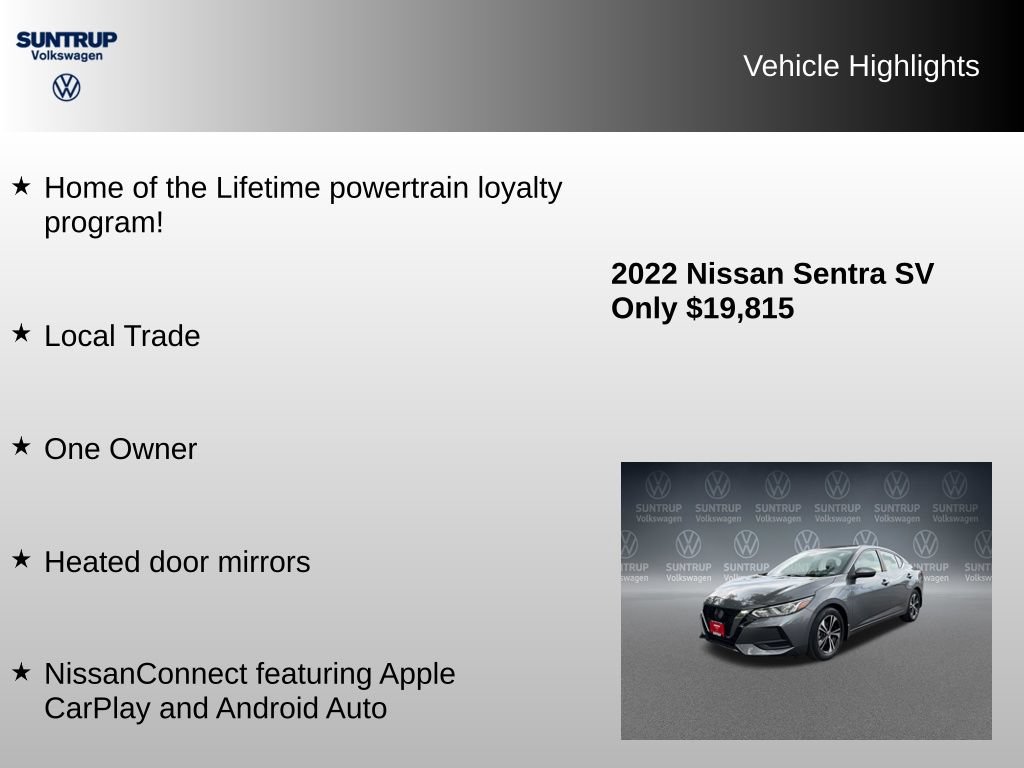 Used 2022 Nissan Sentra SV FWD image 8