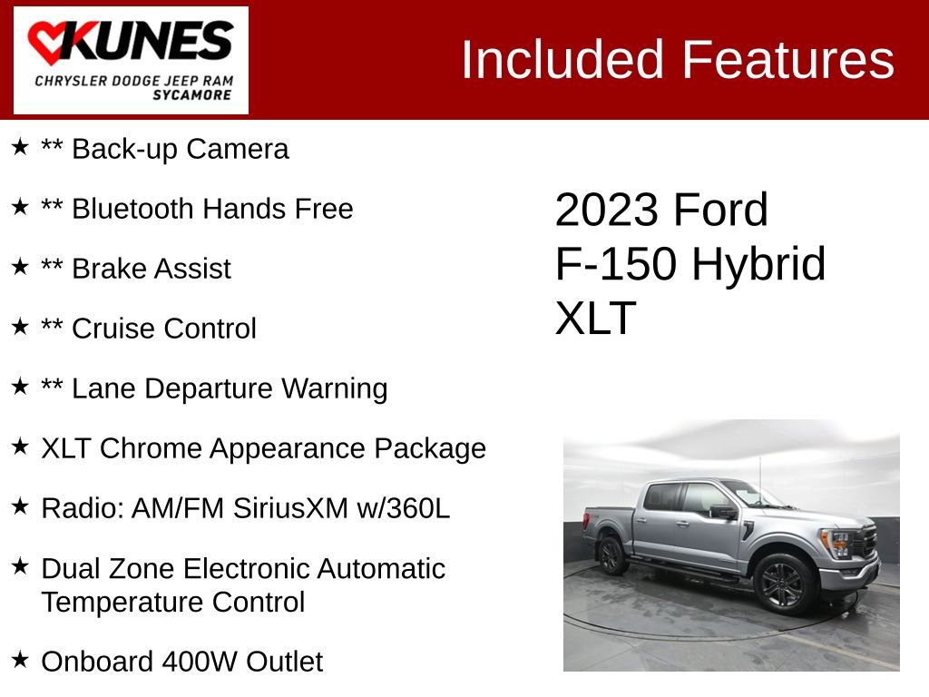 Used 2023 Ford F150 XLT w/ Equipment Group 302A High image 3