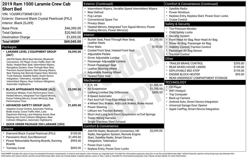 Used 2019 RAM 1500 Laramie image 15