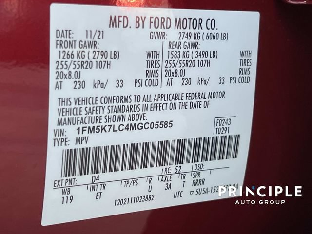 Used 2021 Ford Explorer King Ranch w/ Premium Technology Package RWD image 39