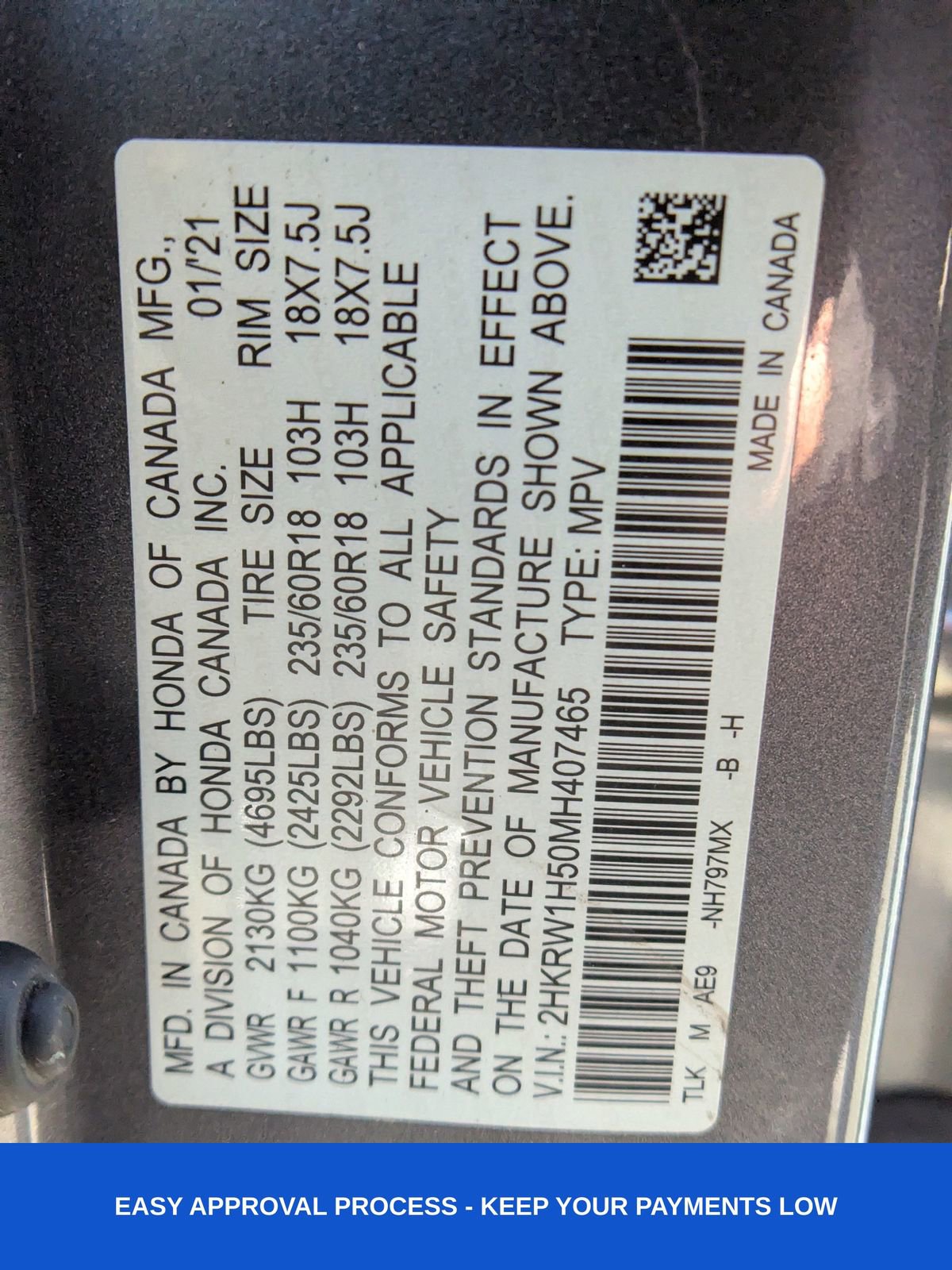 Used 2021 Honda CR-V EX image 17