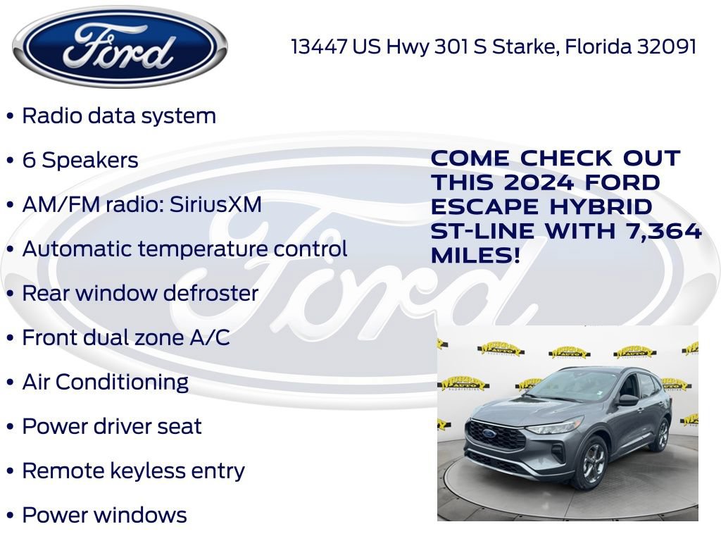 Certified 2024 Ford Escape ST-Line w/ Equipment Group 301A FWD image 27
