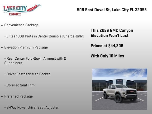 New 2026 GMC Canyon Elevation w/ Convenience Package RWD image 23