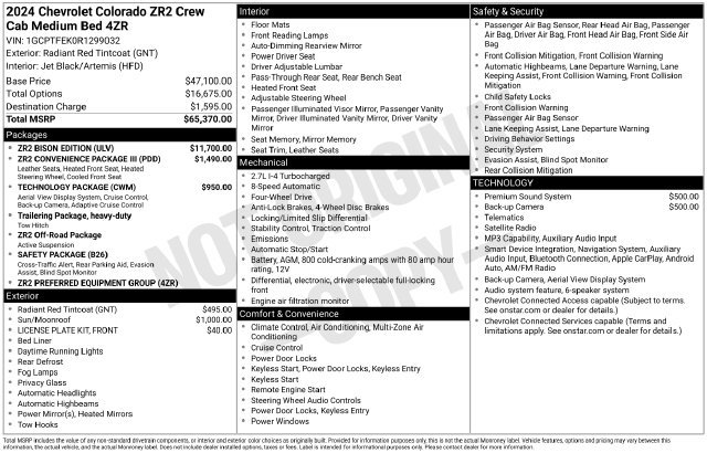 Used 2024 Chevrolet Colorado ZR2 w/ ZR2 Bison Edition AWD/4WD image 25