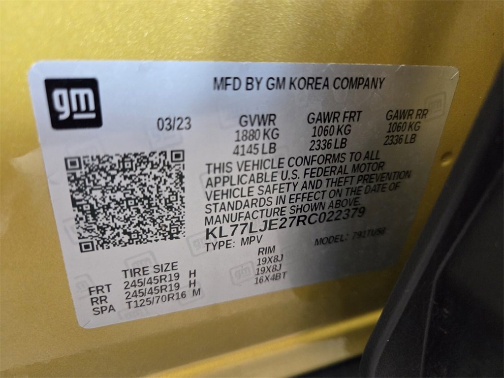 Certified 2024 Chevrolet Trax RS w/ Sunroof Package image 22