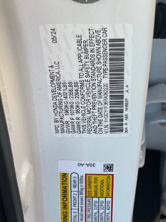 Used 2024 Honda Accord EX image 38