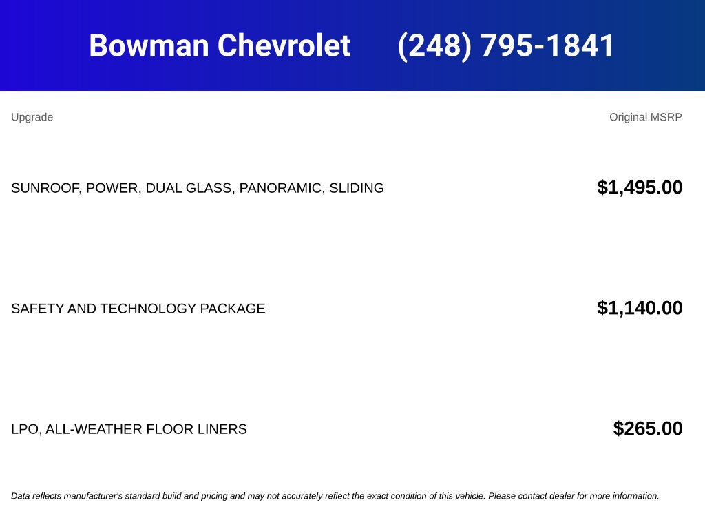 New 2027 Chevrolet Equinox RS w/ Safety and Technology Package AWD/4WD image 5