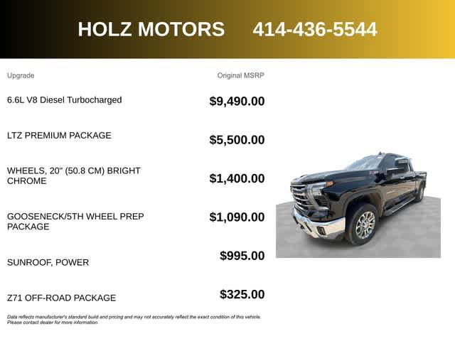 Certified 2024 Chevrolet Silverado 2500 LTZ w/ LTZ Premium Package AWD/4WD image 5