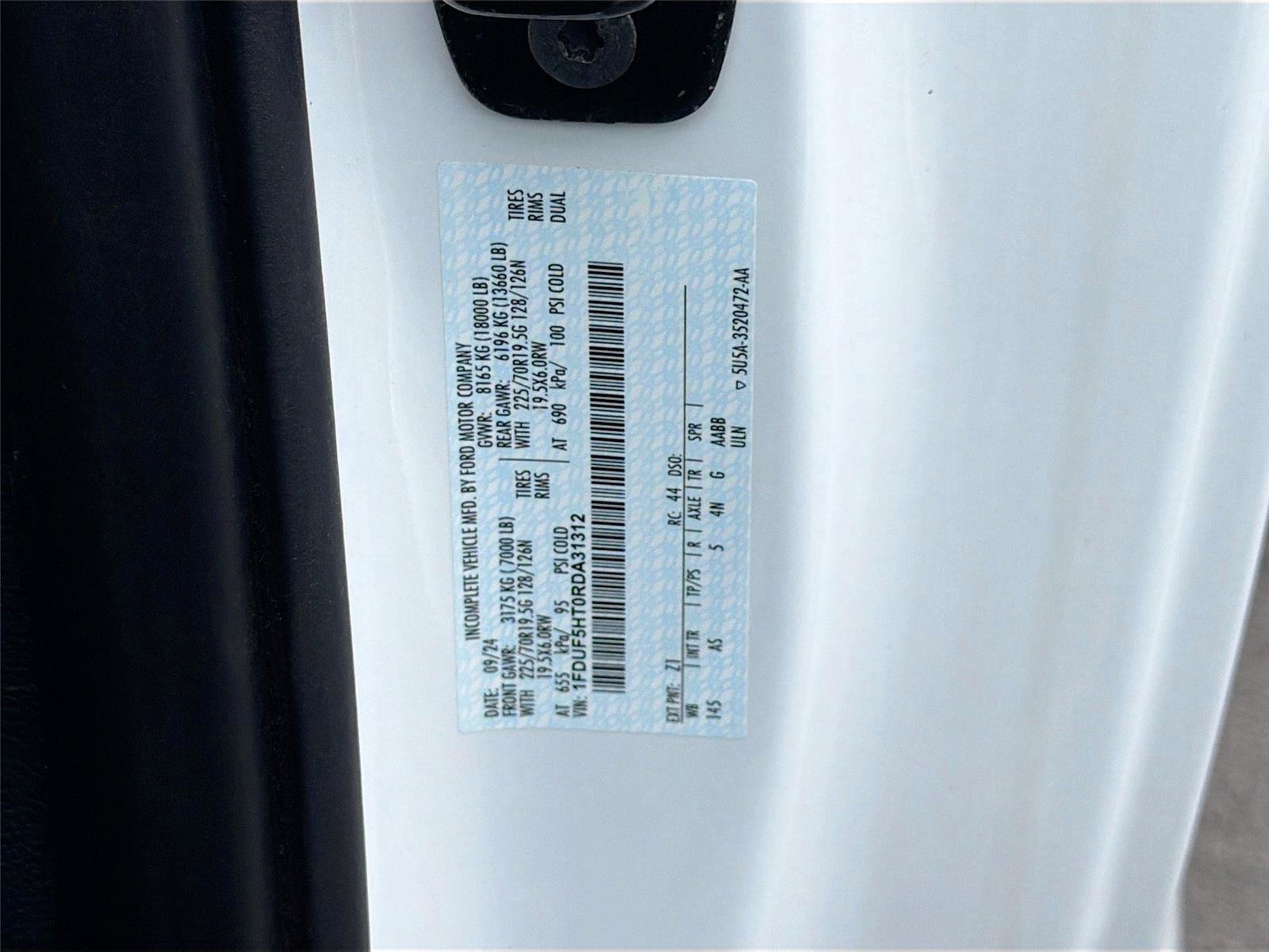 Used 2024 Ford F550 4x4 Regular Cab Super Duty w/ Snow Plow Prep Package image 25