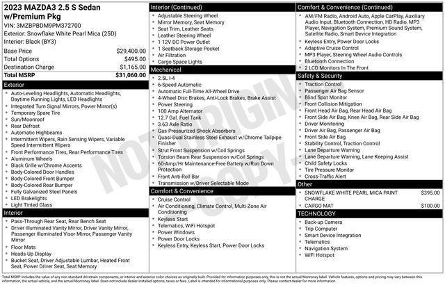 Used 2023 MAZDA MAZDA3 s image 15