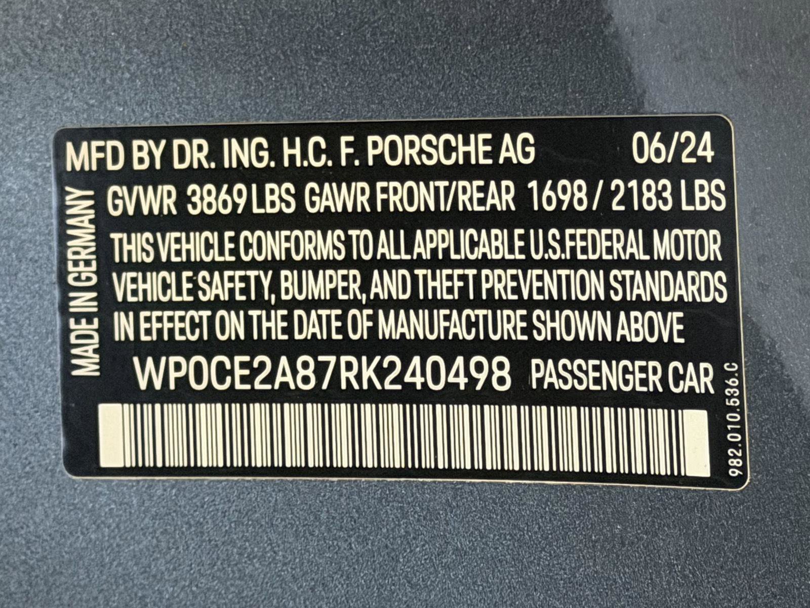 Certified 2024 Porsche 718 Boxster Spyder RS image 25