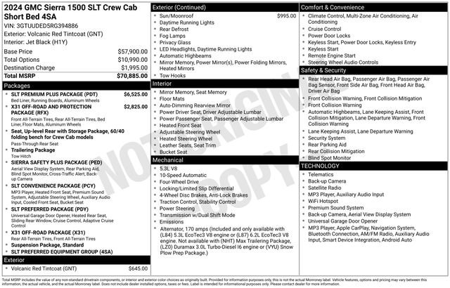 Used 2024 GMC Sierra 1500 SLT w/ SLT Premium Plus Package AWD/4WD image 26