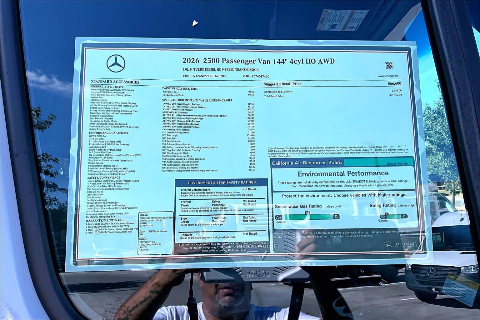 New 2026 Mercedes-Benz Sprinter 2500 image 22