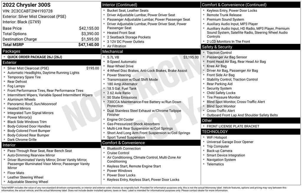 Used 2022 Chrysler 300 S image 39