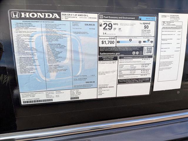 New 2026 Honda CR-V EX-L image 17