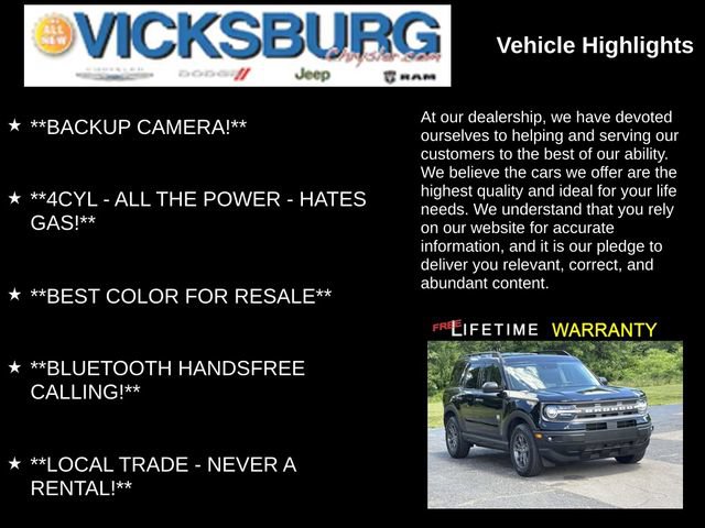 Used 2022 Ford Bronco Sport Big Bend w/ Convenience Package AWD/4WD image 7