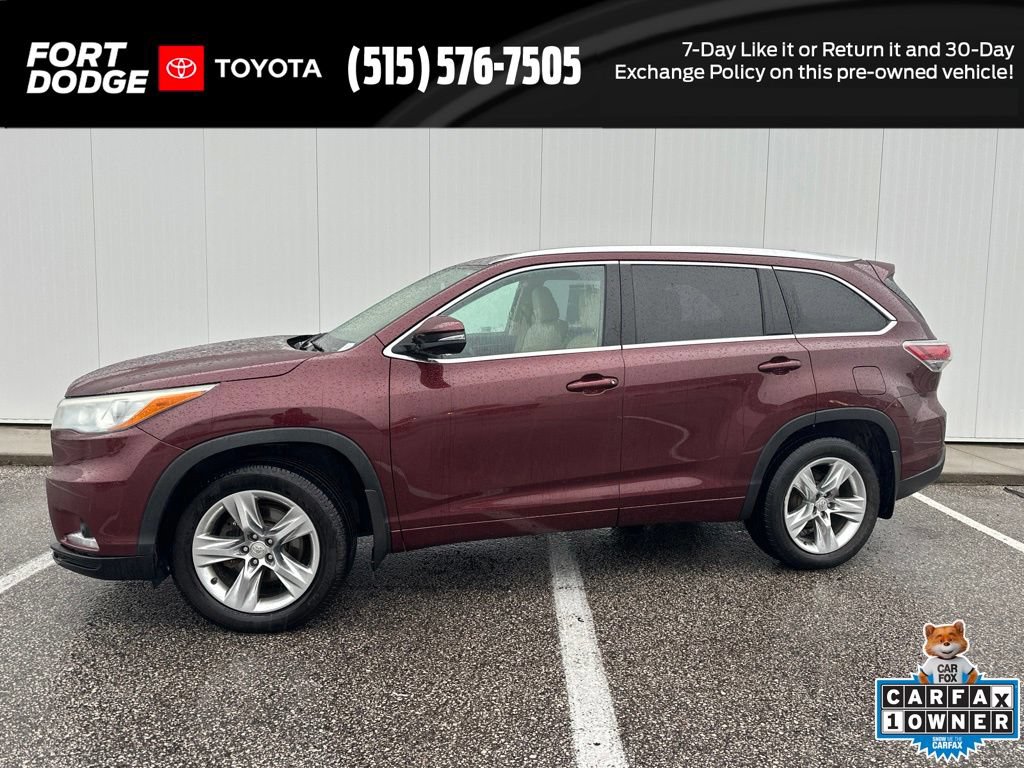 Used 2015 Toyota Highlander Limited w/ Driver Technology Package AWD/4WD image 1