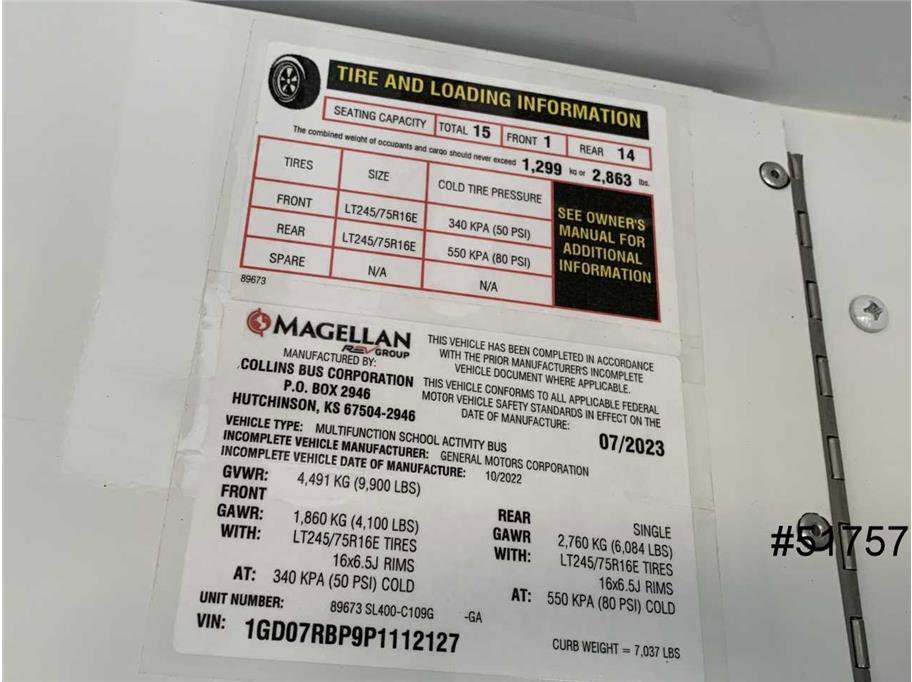 Used 2023 GMC Savana 3500 Cutaway Van w/ School Bus Package image 14